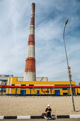 Пленэр на газотурбинной электростанции «Новокузнецкая»