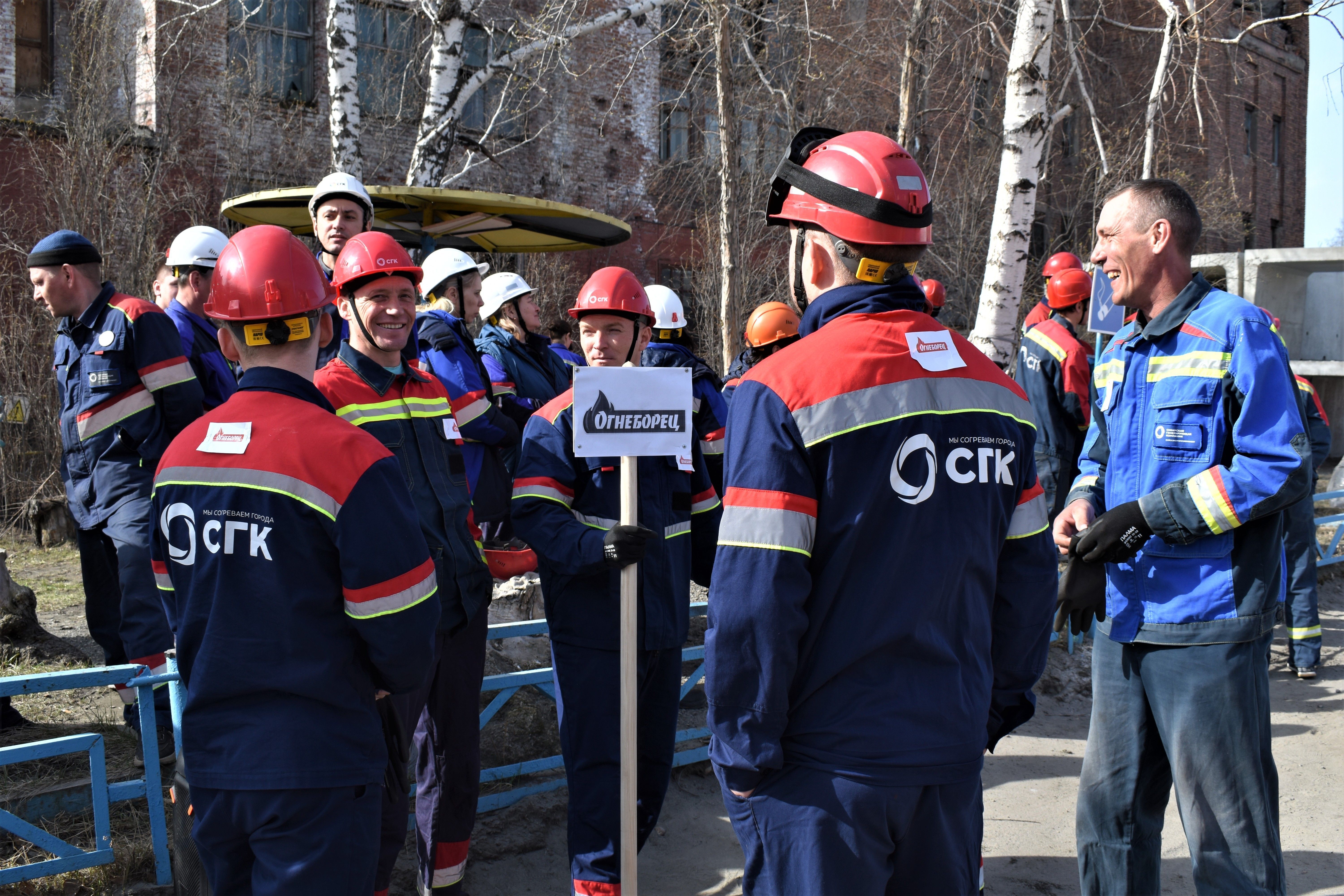 Огнеборцы, на старт! Бийские теплоэнергетики провели соревнования добровольных пожарных формирований