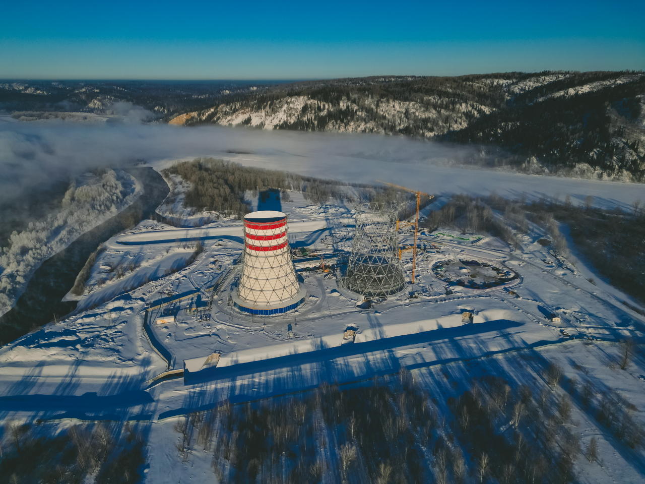 Большая стройка СГК на Томь-Усинской ГРЭС в начале 2024 года — фоторепортаж о ходе работ