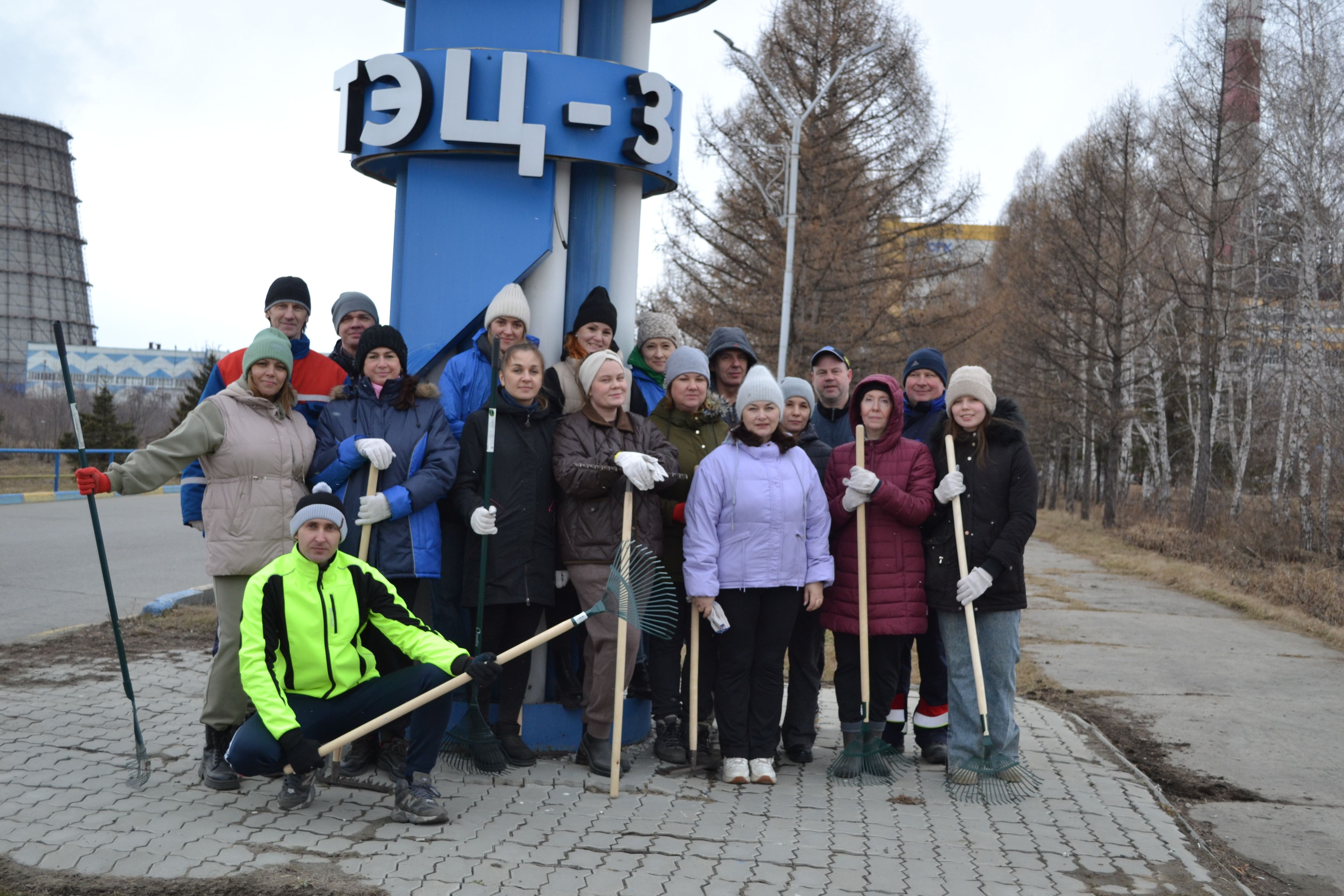 Под музыку и с хорошим настроением: на Барнаульской ТЭЦ-3 состоялся традиционный апрельский субботник