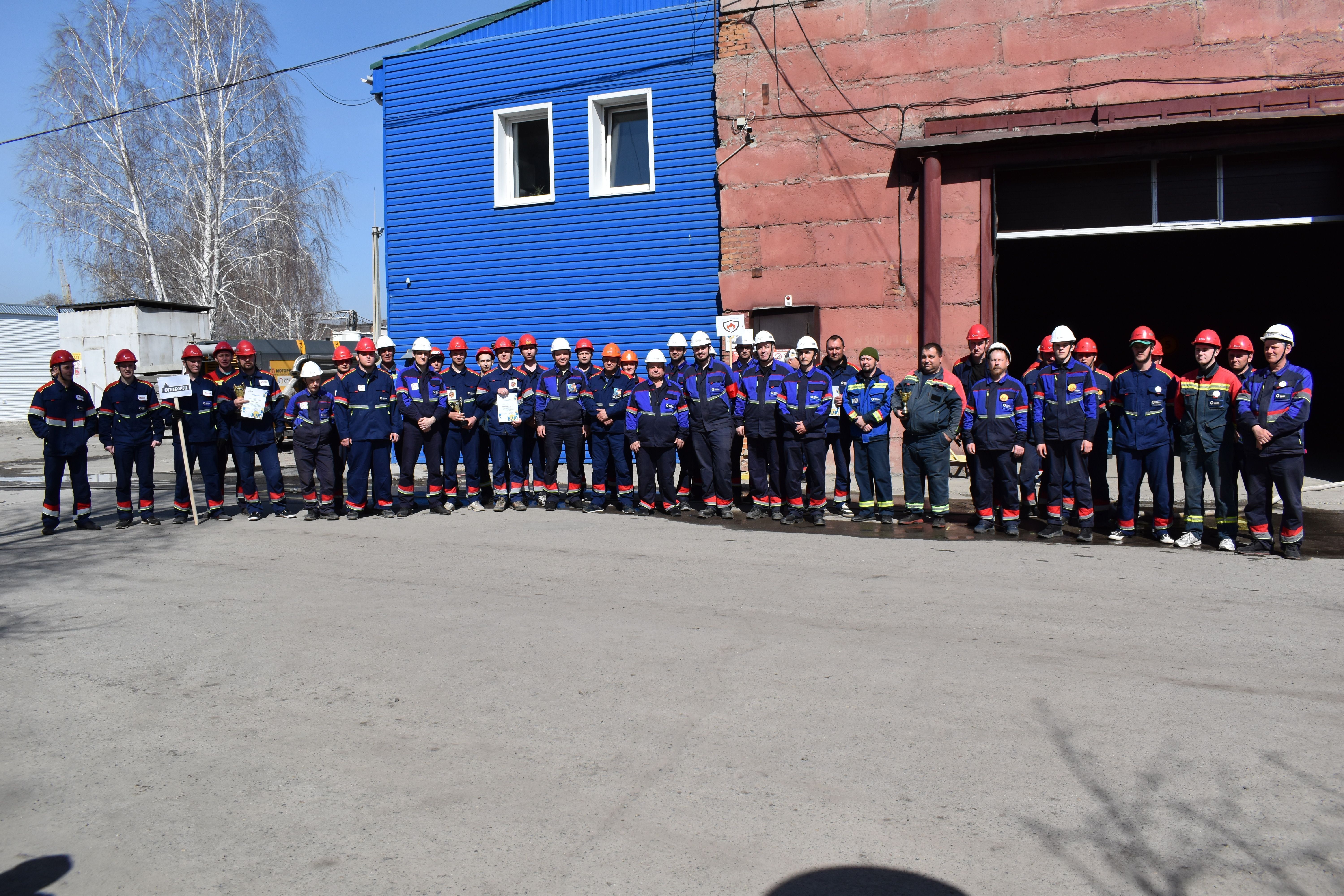 Огнеборцы, на старт! Бийские теплоэнергетики провели соревнования добровольных пожарных формирований