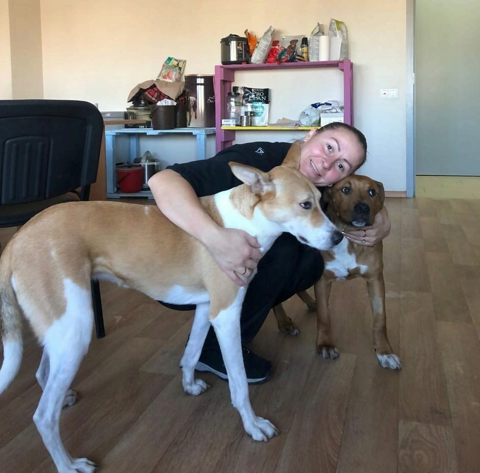 Анна Заворотная с питомцами