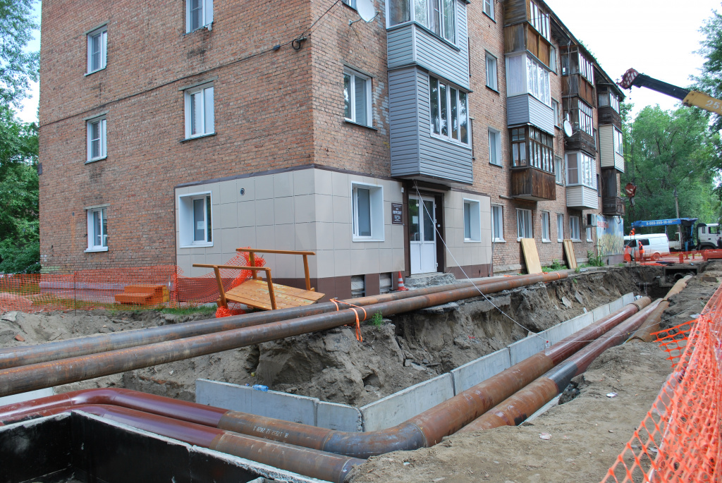 Работы по замене теплосети по ул. Горно-Алтайской в Бийске СГК проводит с 2020 года и продолжит до 2024-го