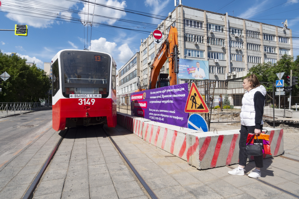 Организация реверсивного движения позволила сохранить самый длинный трамвайный машрут в городе.