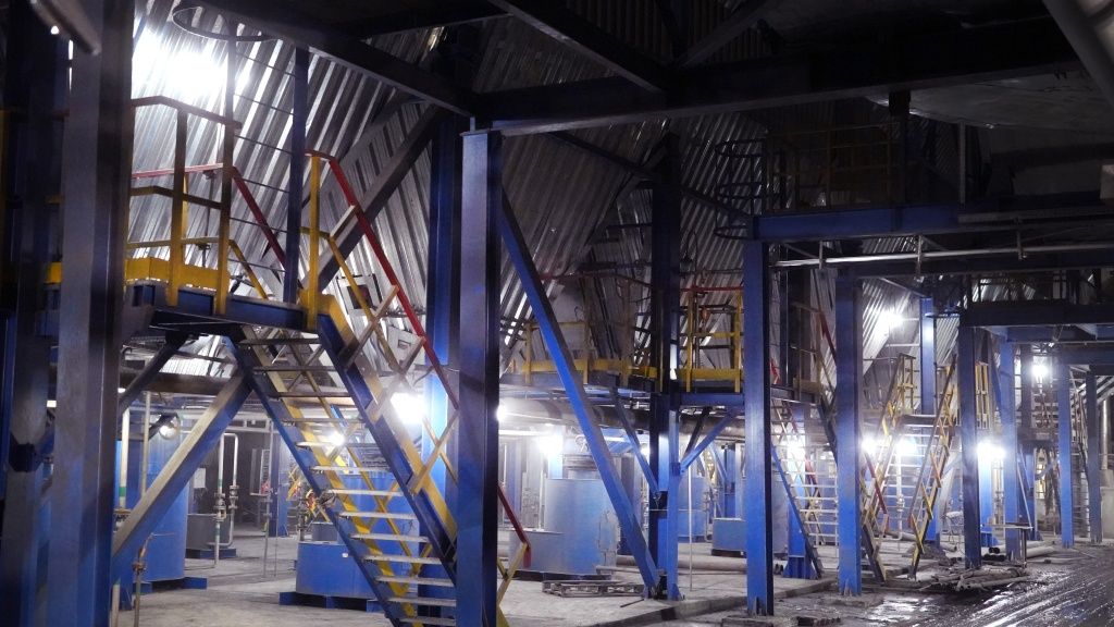 Галерея электрофильтров энергоблока №6