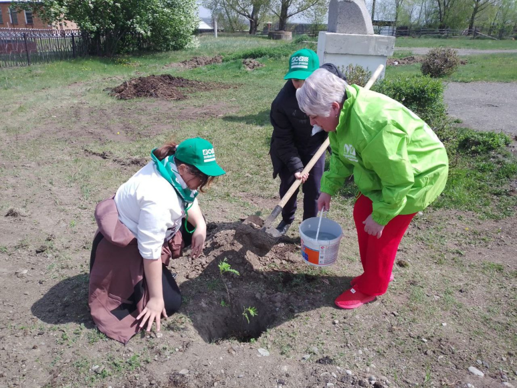 Ботаники — в тренде: энергетики провели урок для школьников и вместе с ними высадили деревья