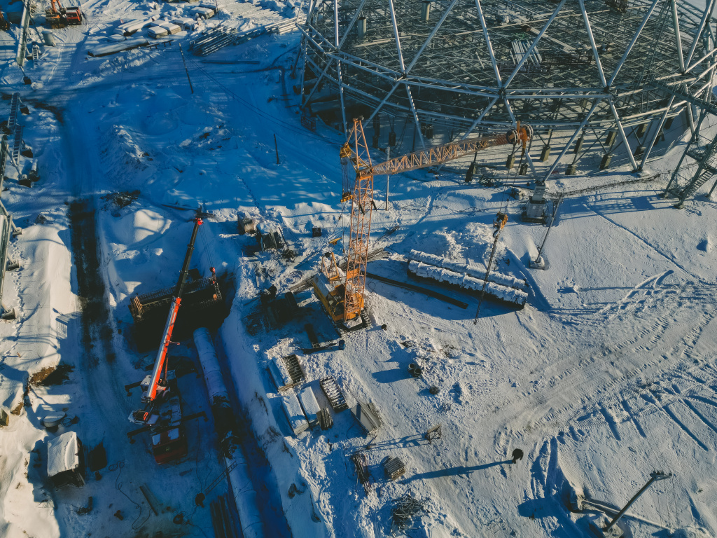 Большая стройка СГК на Томь-Усинской ГРЭС в начале 2024 года — фоторепортаж о ходе работ