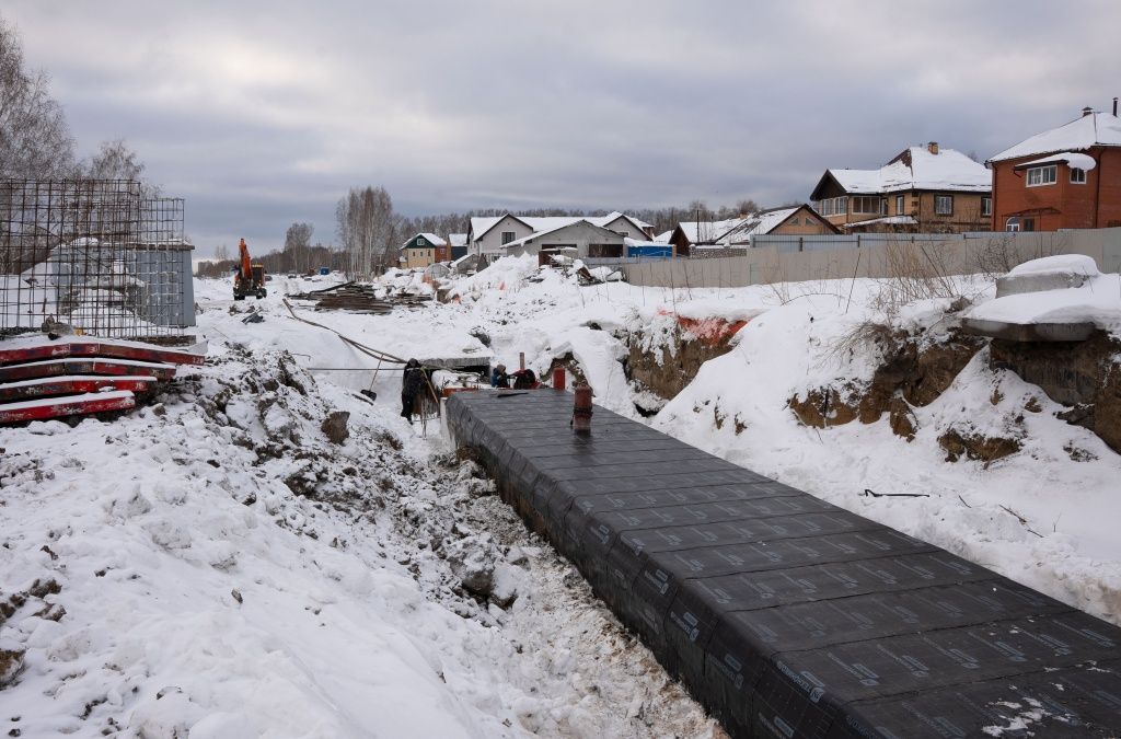Значительная часть работ на теплосети к Клюквенному завершена