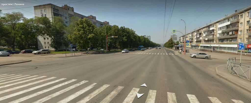 На этом участке проспекта Ленина теплосети будут менять в том числе под дорогой 