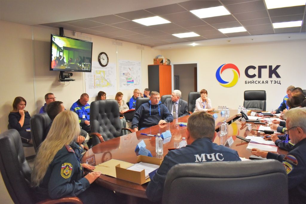 Заседание комиссии по чрезвычайным ситуациям и обеспечению пожарной безопасности на Бийской ТЭЦ