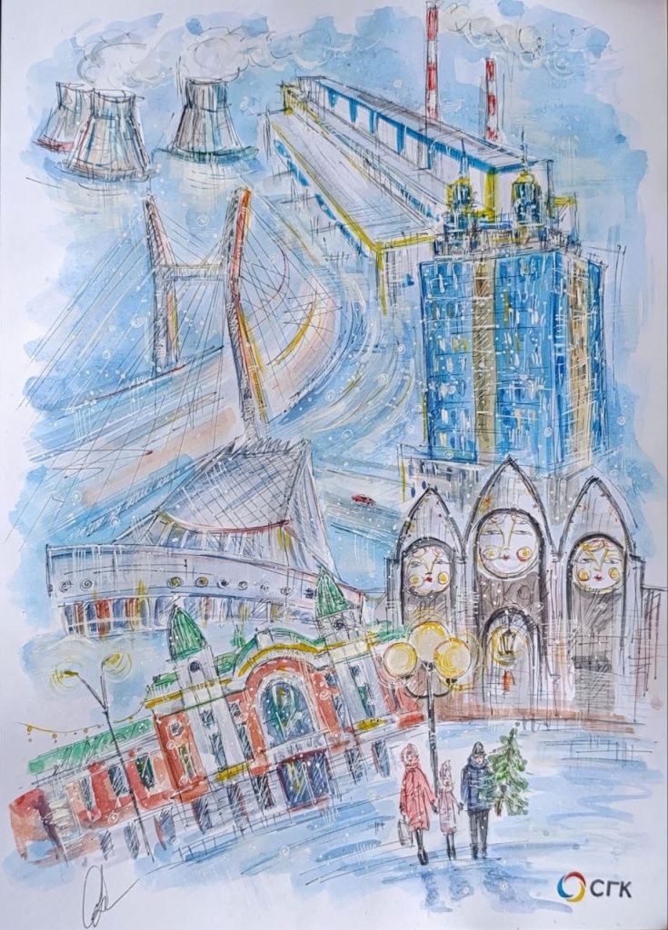 Праздничный Новосибирск в иллюстрациях Анны Дорфман Праздничный Новосибирск в иллюстрациях Анны Дорфман