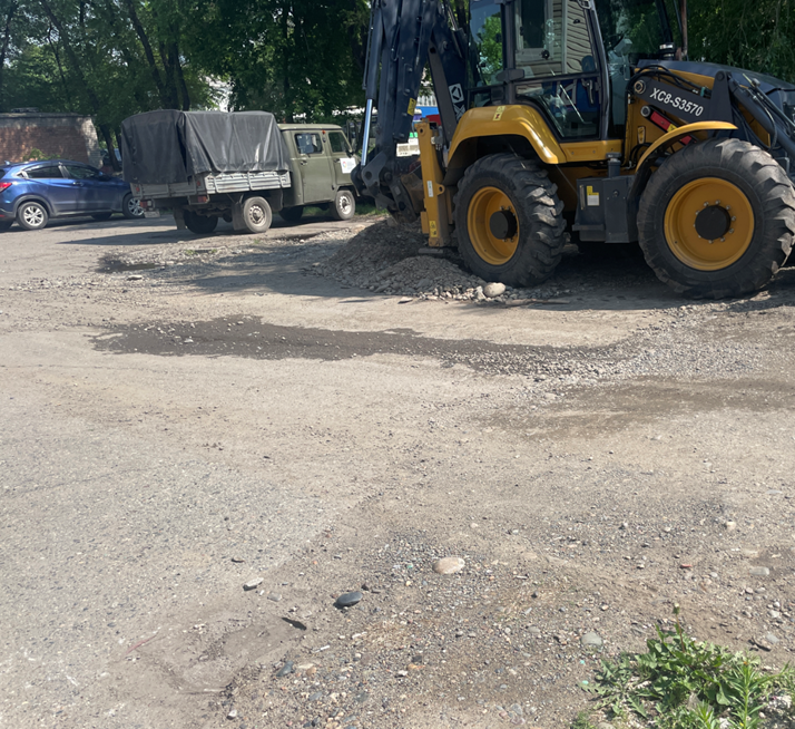 Снимок Т. Олейниковой: участок улицы Советская Итыгина до ремонта 