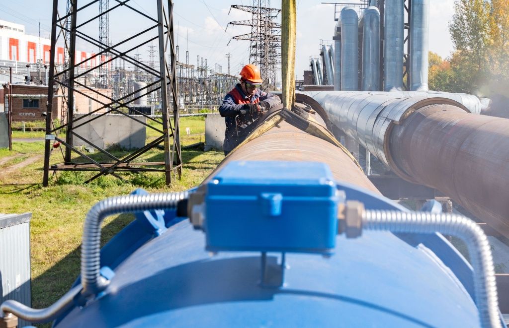 Установка ультразвуковых датчиков на выводах Новосибирской ТЭЦ-3