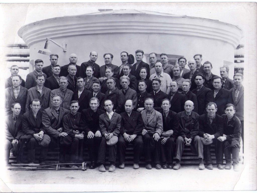 1965 год. Ветераны Великой Отечественной войны, работавшие на ЦЭС и Бийской ТЭЦ 