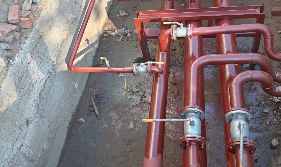 На улице Алтайской меняли трубопроводы диаметром от 70 до 150 мм