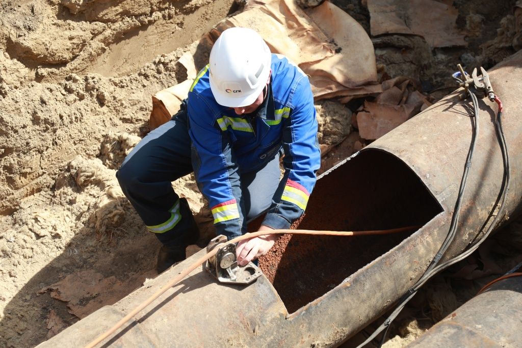 В 2024 году специалисты БТСК впервые проводили внутритрубную диагностику при помощи роботов