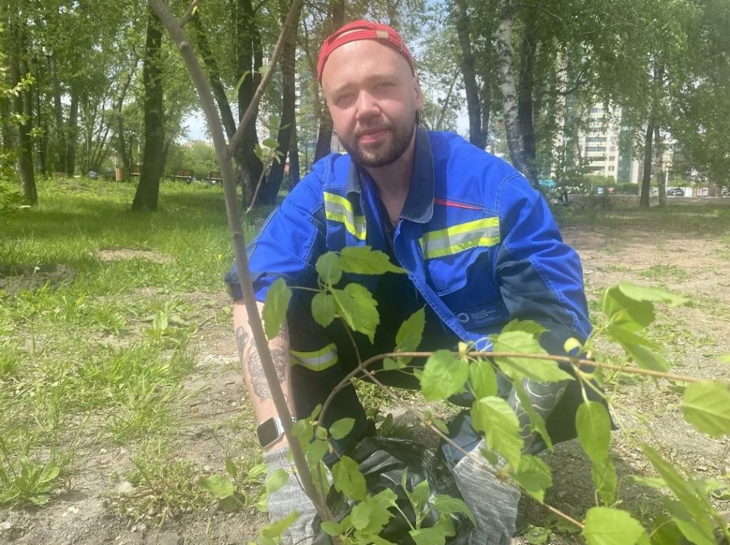 Сотрудники ЮСТК теперь точно знают, как высадить саженцы, не заглубляя прикорневую шейку