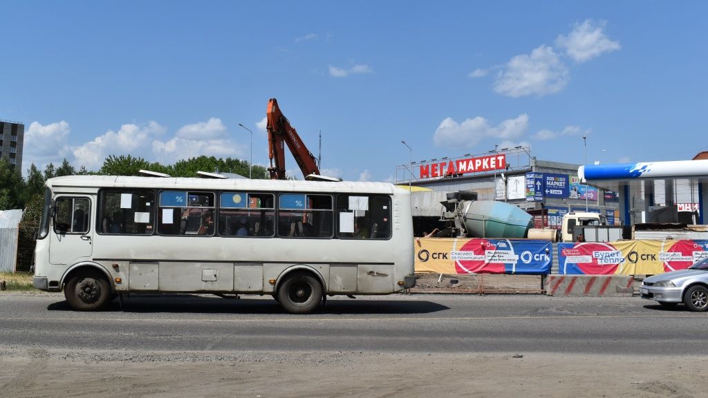 Участок замены тепловой сети по улице Максима и Николая Казанцевых в Бийске