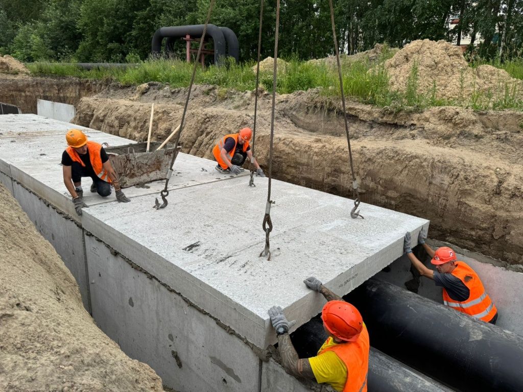 Строительство теплосети на ул. Краузе для ЖК &laquo;Антей&raquo; в Новосибирске