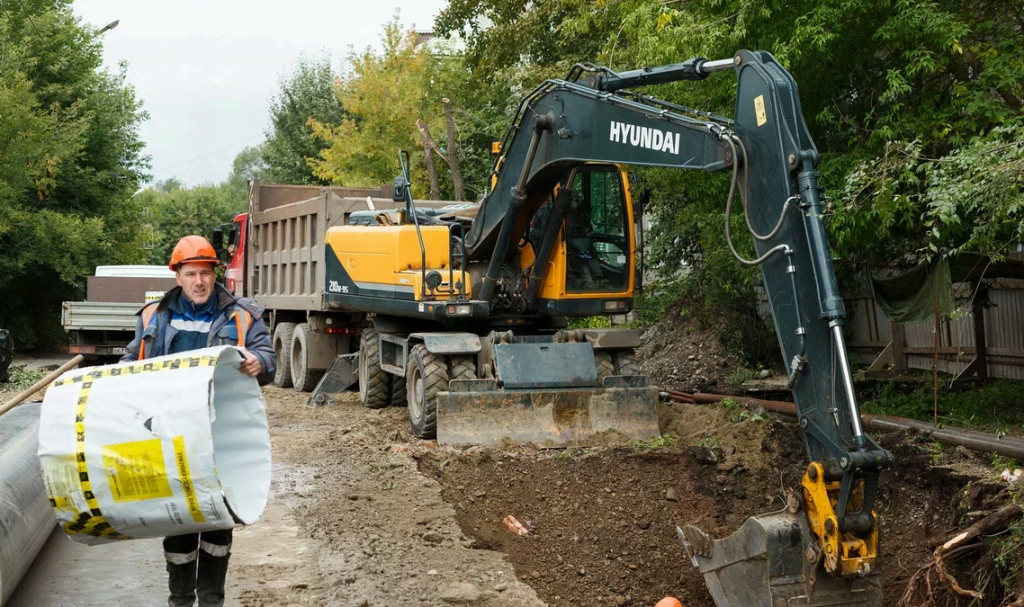 Реконструкция участка теплосети на перекрестке ул. Гастелло - пер. Маяковского