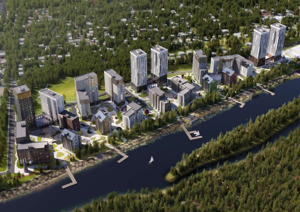 Визуализация будущего квартала — рисунок на сайте Первого строительного фонда Визуализация будущего квартала — рисунок на сайте Первого строительного фонда