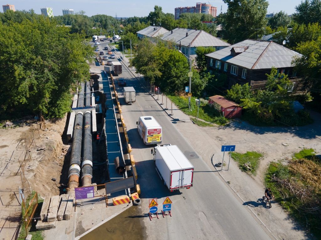 Замена тепломагистрали на ул. Автогенной в 2022 году