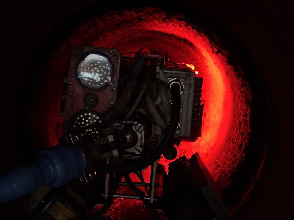 Магистральный трубопровод. Вид изнутри