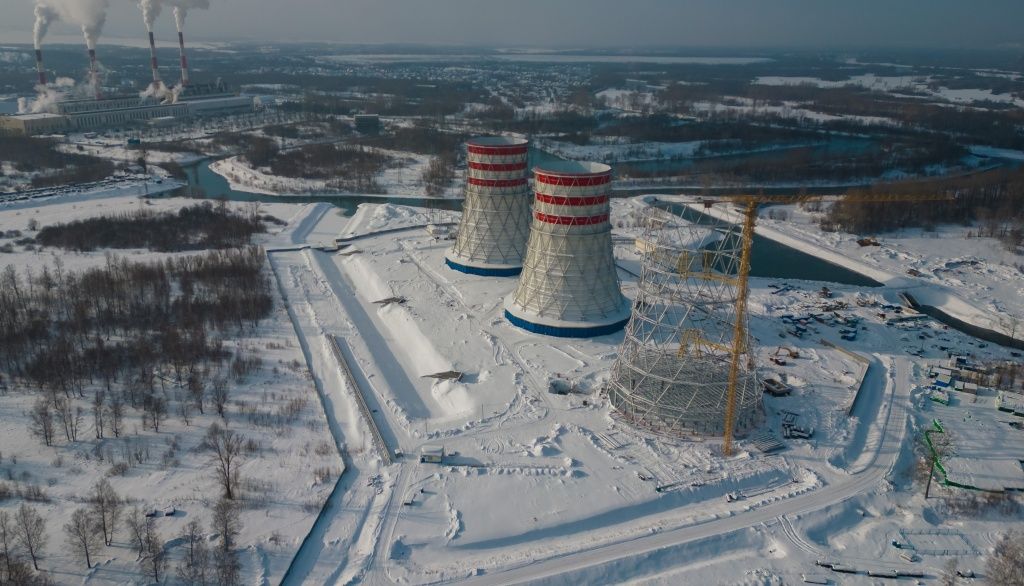 Башенные исполины &mdash; теперь неотъемлемые элементы панорамы Томь-Усинской ГРЭС