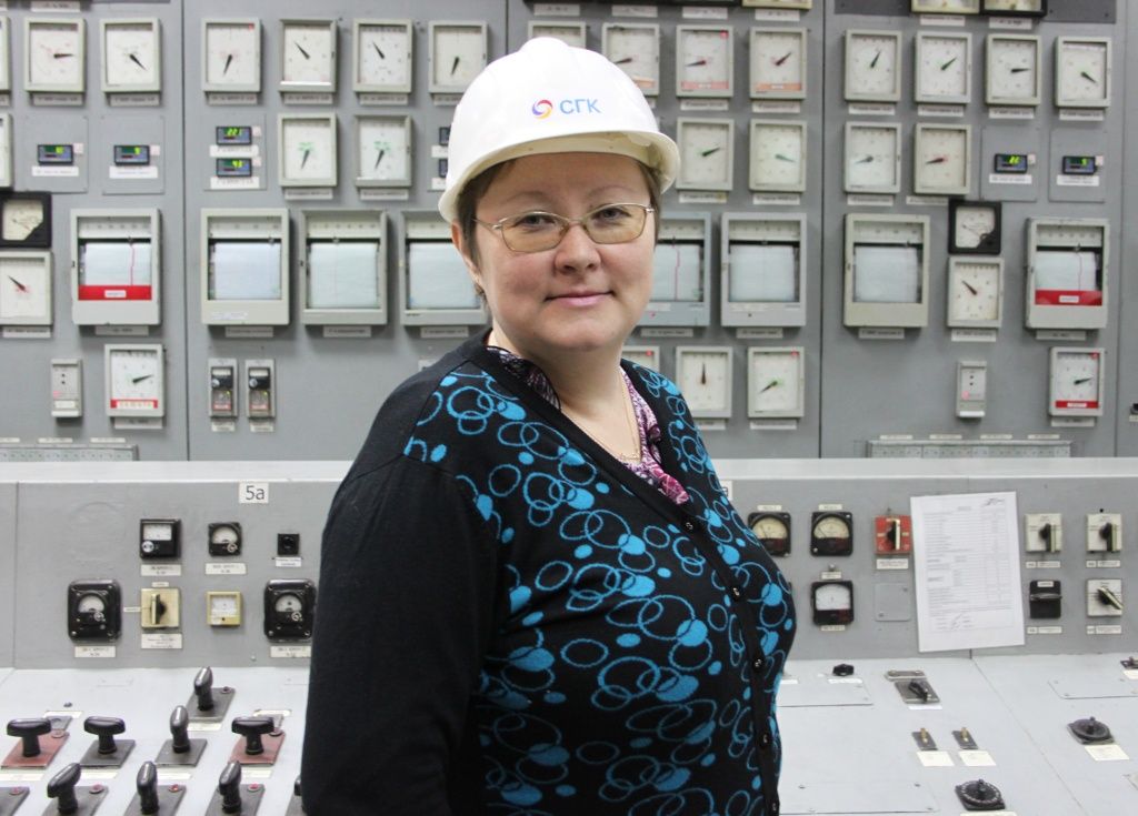 На блочном щите управления Назаровской ГРЭС