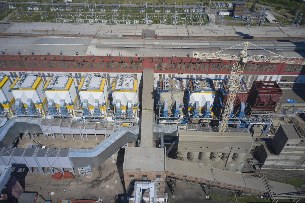 Пять электрофильтров на ТЭЦ-1 уже действуют, и до конца года планируется ввести в работу еще три