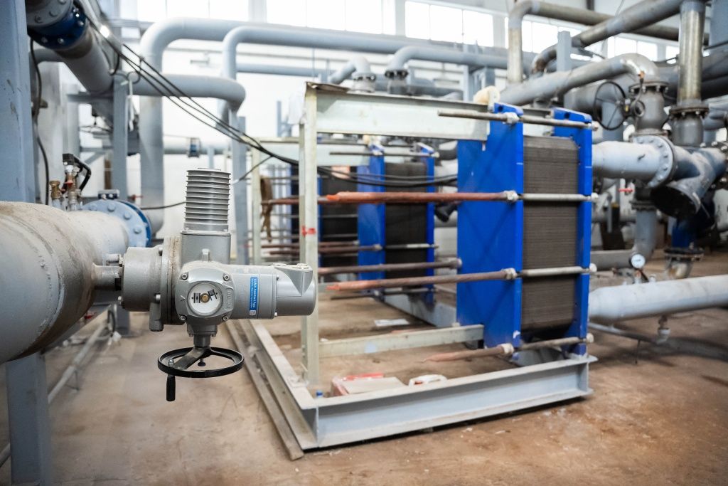 В тепловом пункте полностью заменили тепломеханическое оборудование