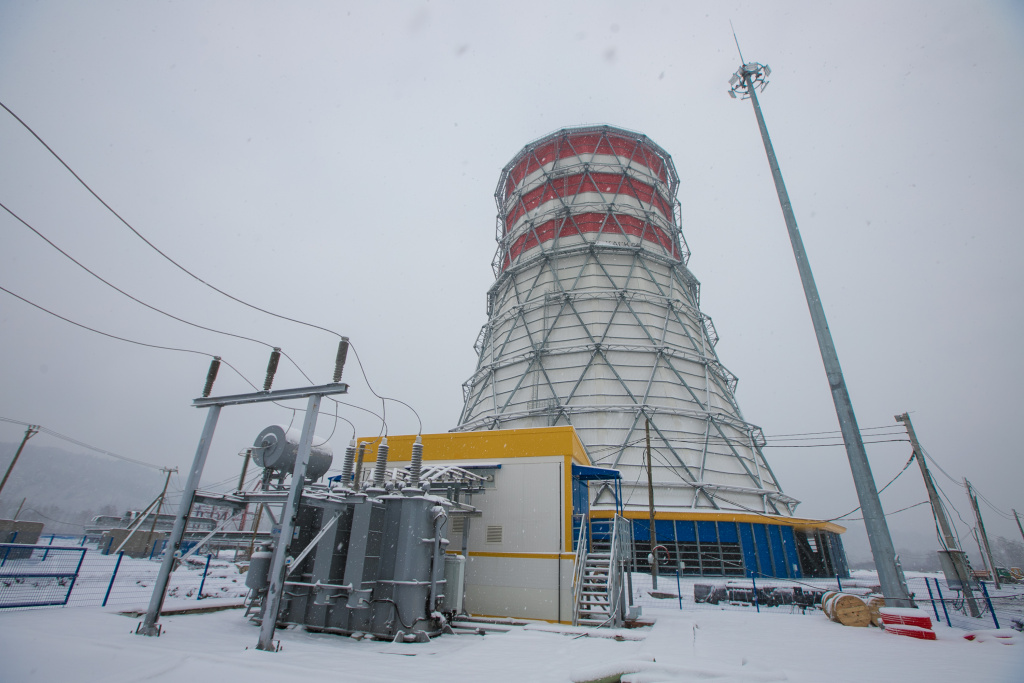 Система электроснабжения градирен на Томь-Усинской ГРЭС будет получать энергию напрямую от станции