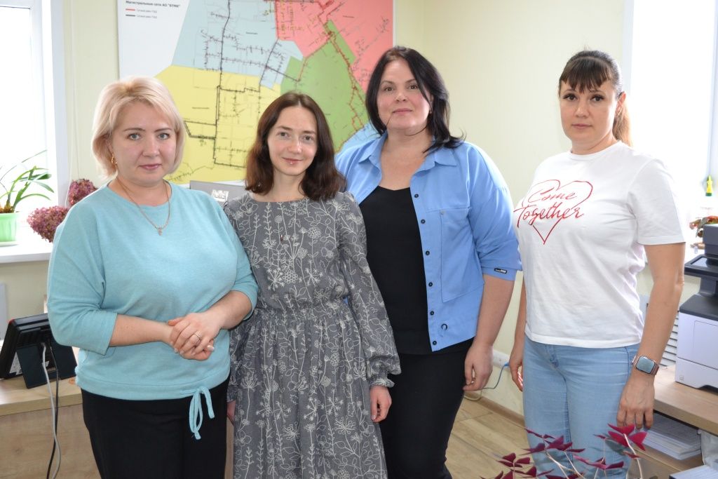 Елена Сокольских с коллегами &mdash; Натальей Дианковой, Дианой Денисовой и Мариной Ерёминой