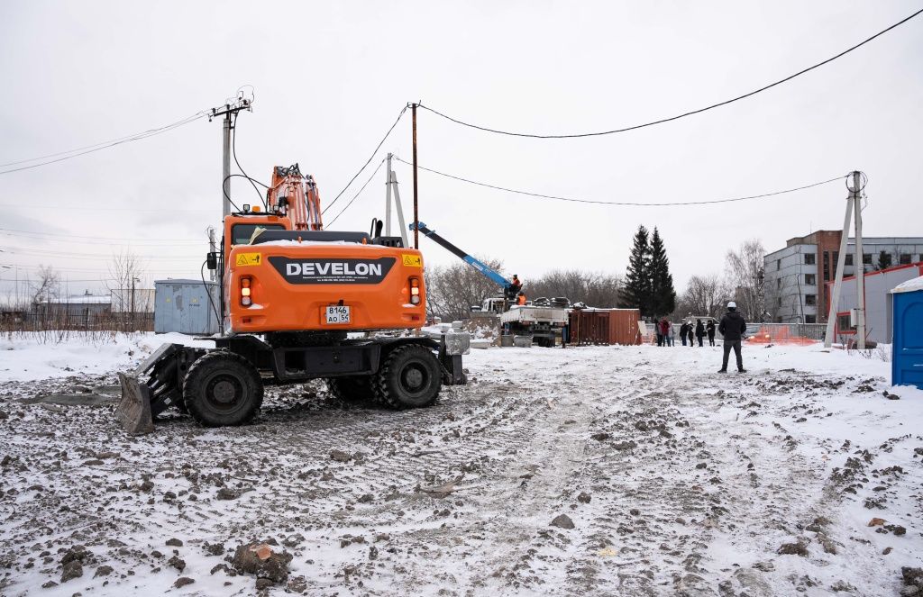 Строительная площадка на ул. Объединения