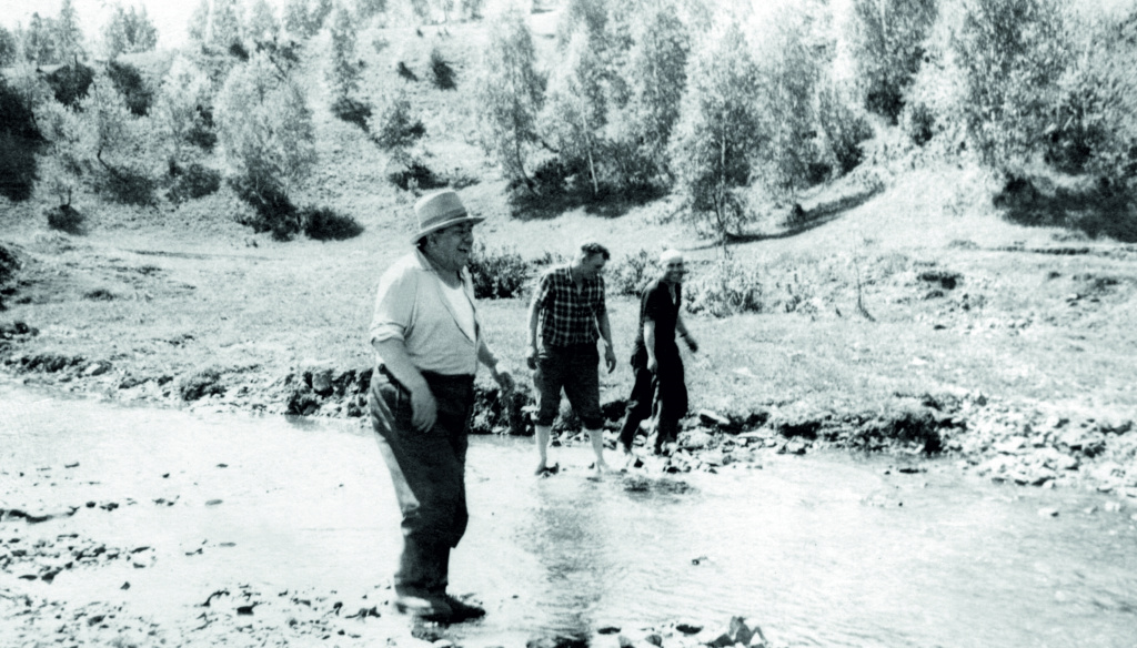 1955 год. Река Иня. Выбор изыскателями площадки под Беловскую ГРЭС