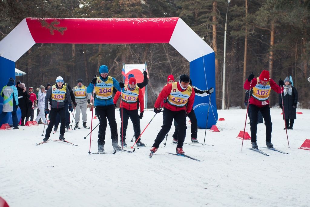 На трассе &mdash; участники личного первенства среди мужчин