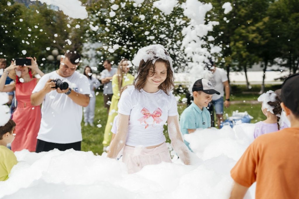 Пенное шоу стало настоящим сюрпризом для гостей