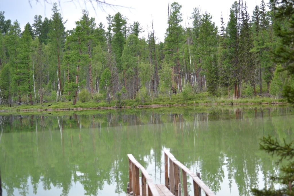 Озеро Ногаан-Холь (с тувинского &mdash; Зеленое озеро) в Тоджинском районе Тувы