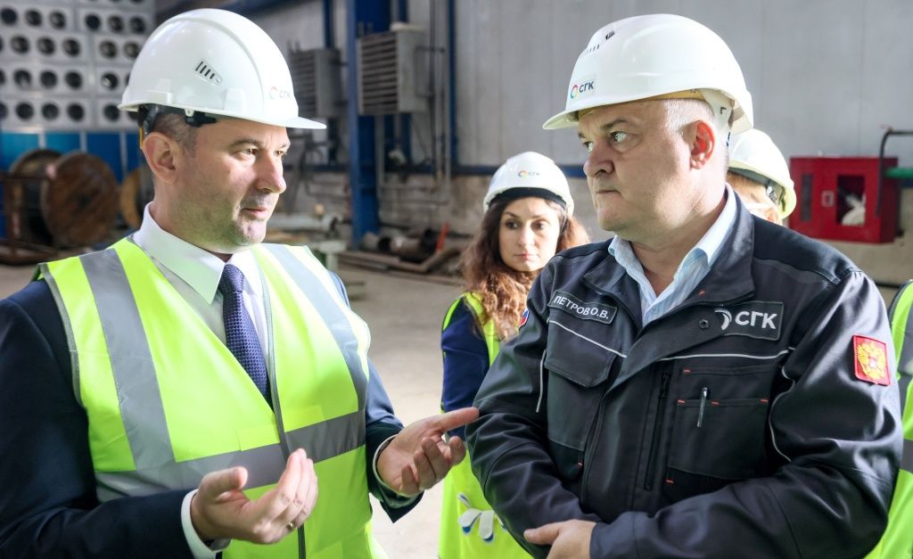 Обсуждение рабочих вопросов на строительной площадке Красноярской ТЭЦ-3