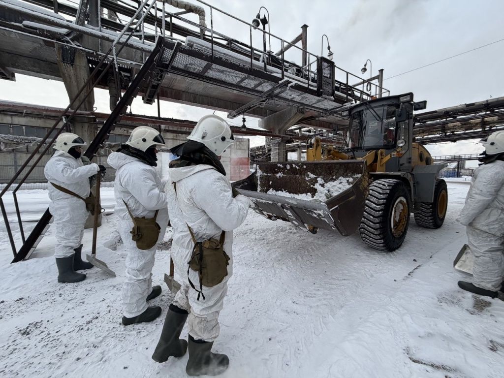 Несмотря на суровые погодные условия, учения проведены успешно 