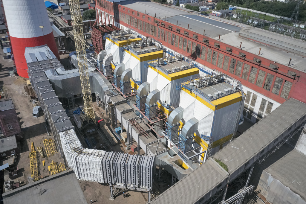 Для повышения экологичности своей угольной станции СГК устанавливает на Красноярской ТЭЦ-1 электрофильтры со степенью очистки выбросов выше 99%