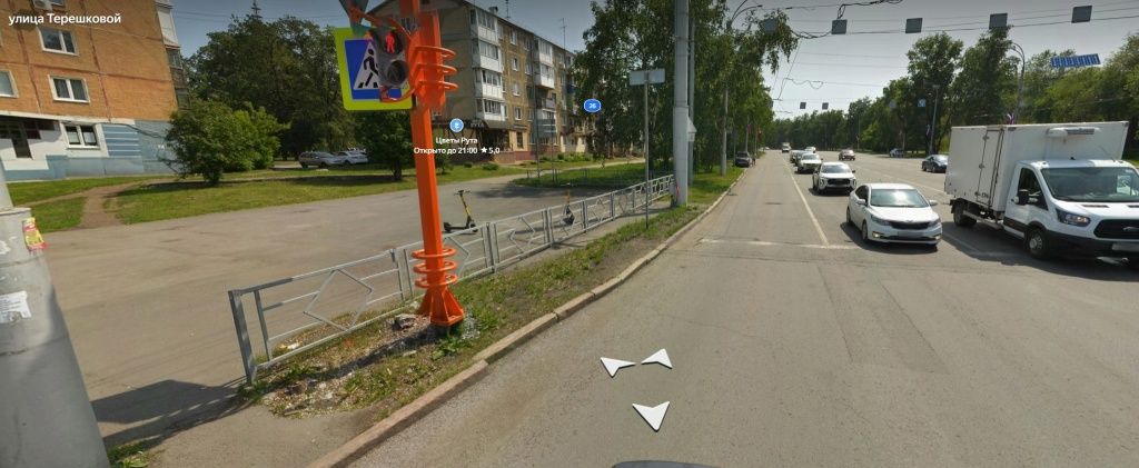 Работы на улице Терешковой будут вестись на газонной части, без ограничения движения автомобилей 