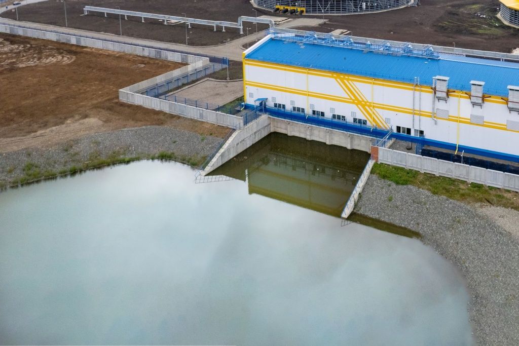 Для реализации проекта построен новый водозаборный ковш с центральной насосной станцией