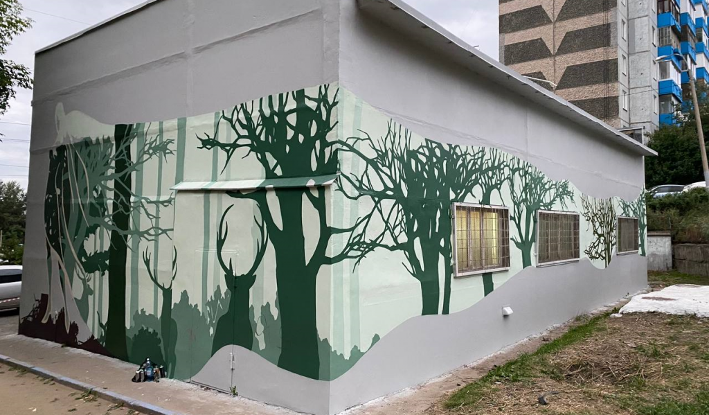 Лучшие художественные работы теперь украшают фасады тепловых пунктов и насосных станций, расположенных в Ленинском и Свердловском районах Красноярска