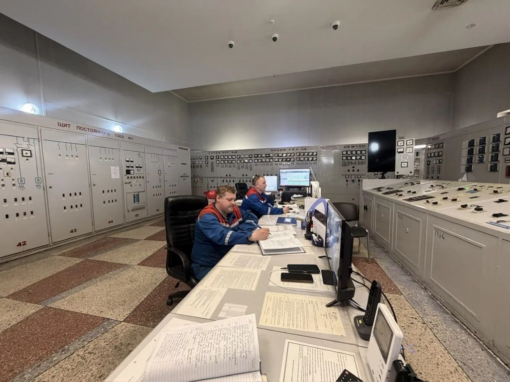 Главный щит управления Кемеровской ТЭЦ 