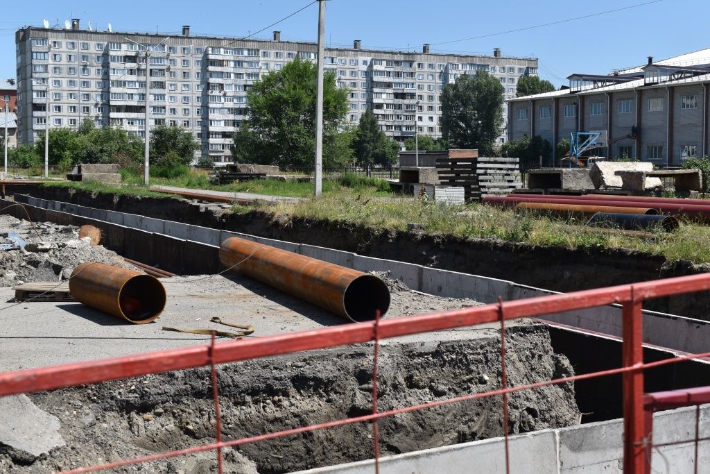 Капитальный ремонт теплотрассы по улице Мухачева