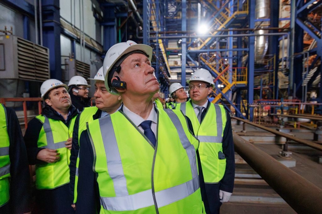 Визит депутатов Государственной Думы РФ на строительную площадку Красноярской ТЭЦ-3 