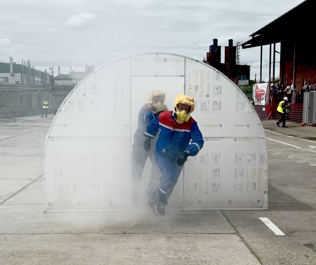 Во время прохождения нового этапа эстафеты.