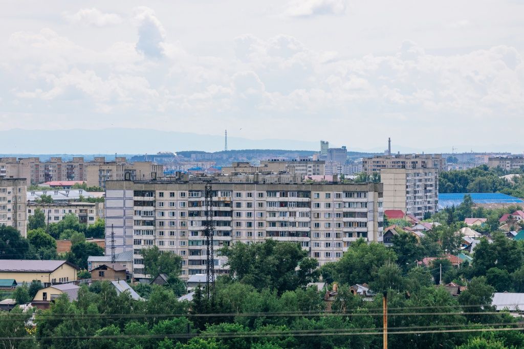 Жилой сектор в центральной части Бийска
