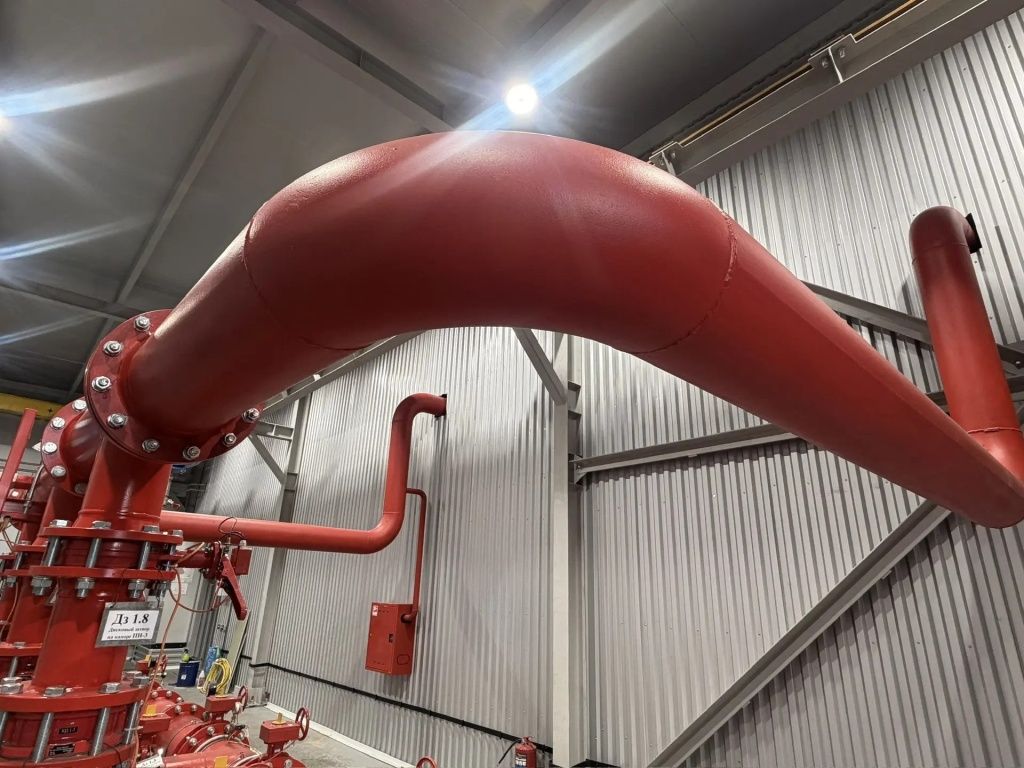 Водоводы от пожарной насосной станции уходят в цеха ТЭЦ